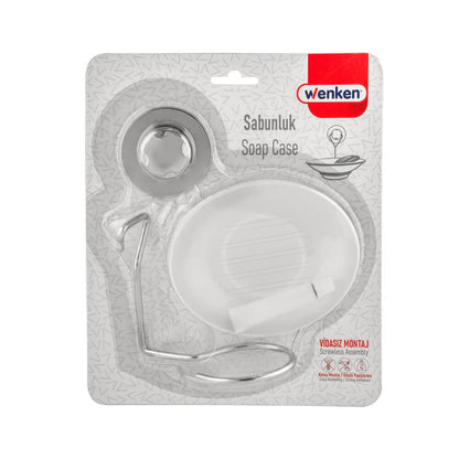 Wenken Vidasız Ultra Güçlü Yapıştırma Lüks Krom Sabunluk UR-3392