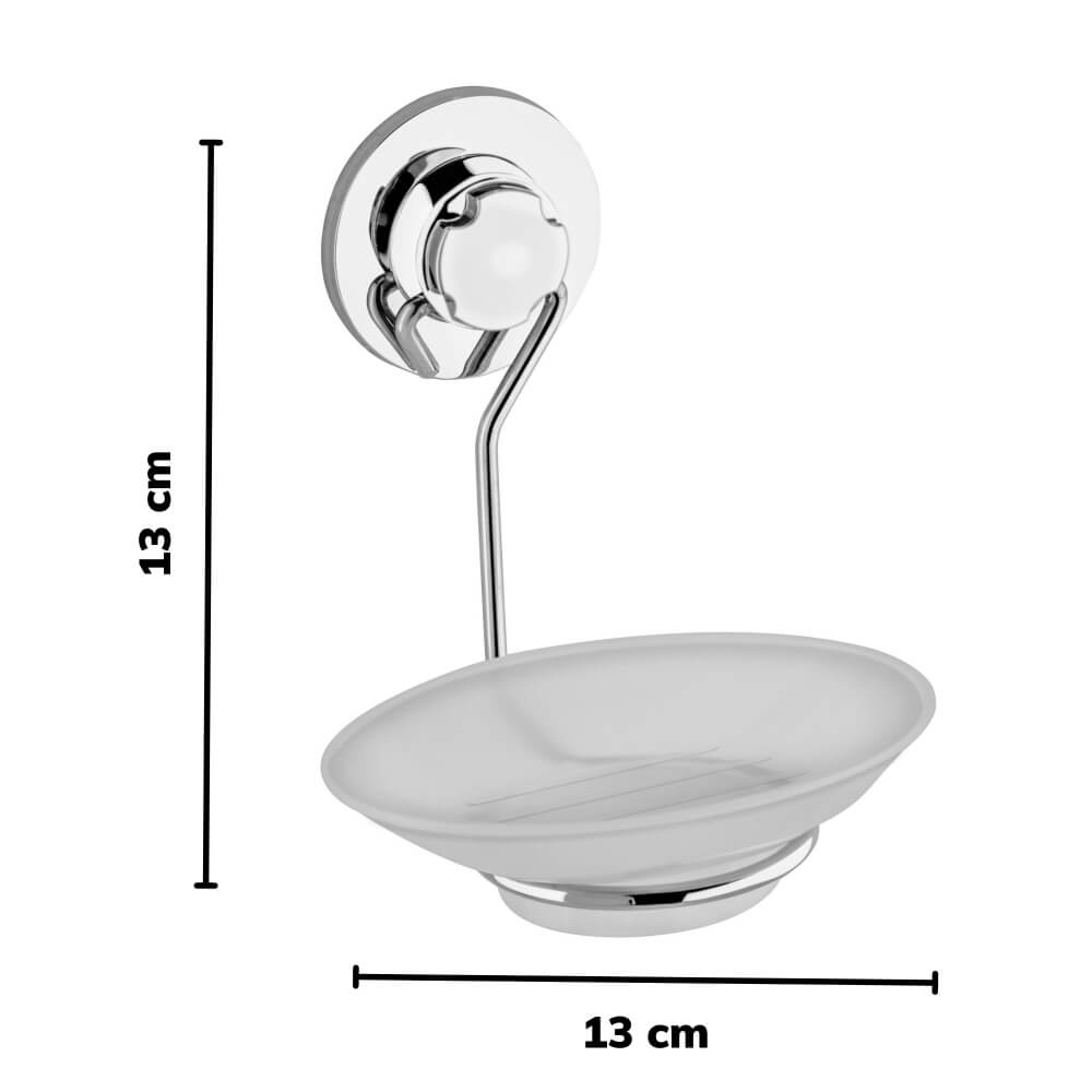 Wenken Vidasız Ultra Güçlü Yapıştırma Lüks Krom Sabunluk UR-3392