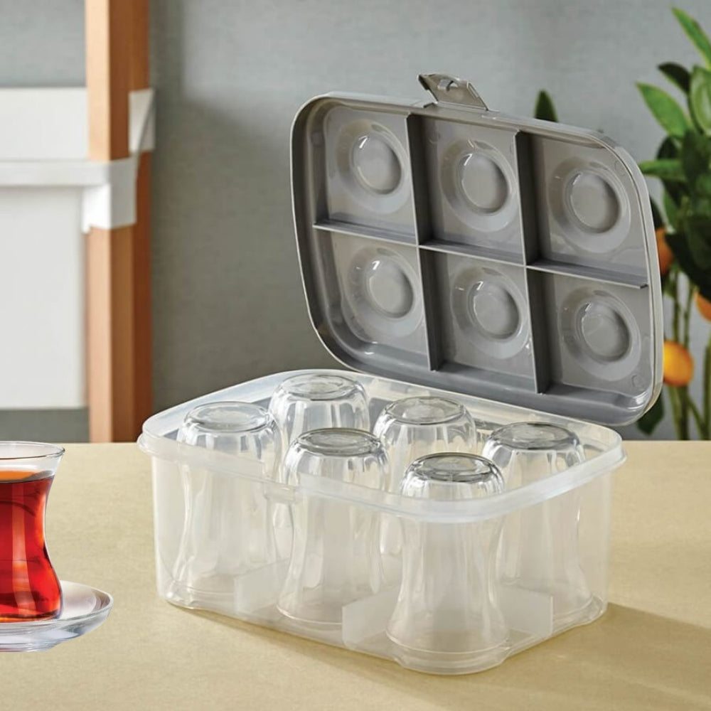 Piev Urve Çay Bardağı Su Bardağı Fincan Kupa Taşıma Koruyucu Aparat Kabı 2 Li Set P5224