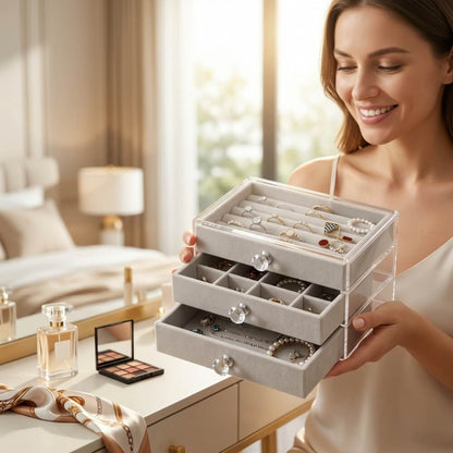 Piev House By House Üç Katlı Çekmeceli Takı Kozmetik Organizer P5366