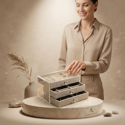 Piev House By House Üç Katlı Çekmeceli Takı Kozmetik Organizer P5366