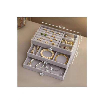 Piev House By House Çekmeceli Aynalı ve Üç Katlı Çekmeceli Takı Kozmetik Organizer İkili Set P5403