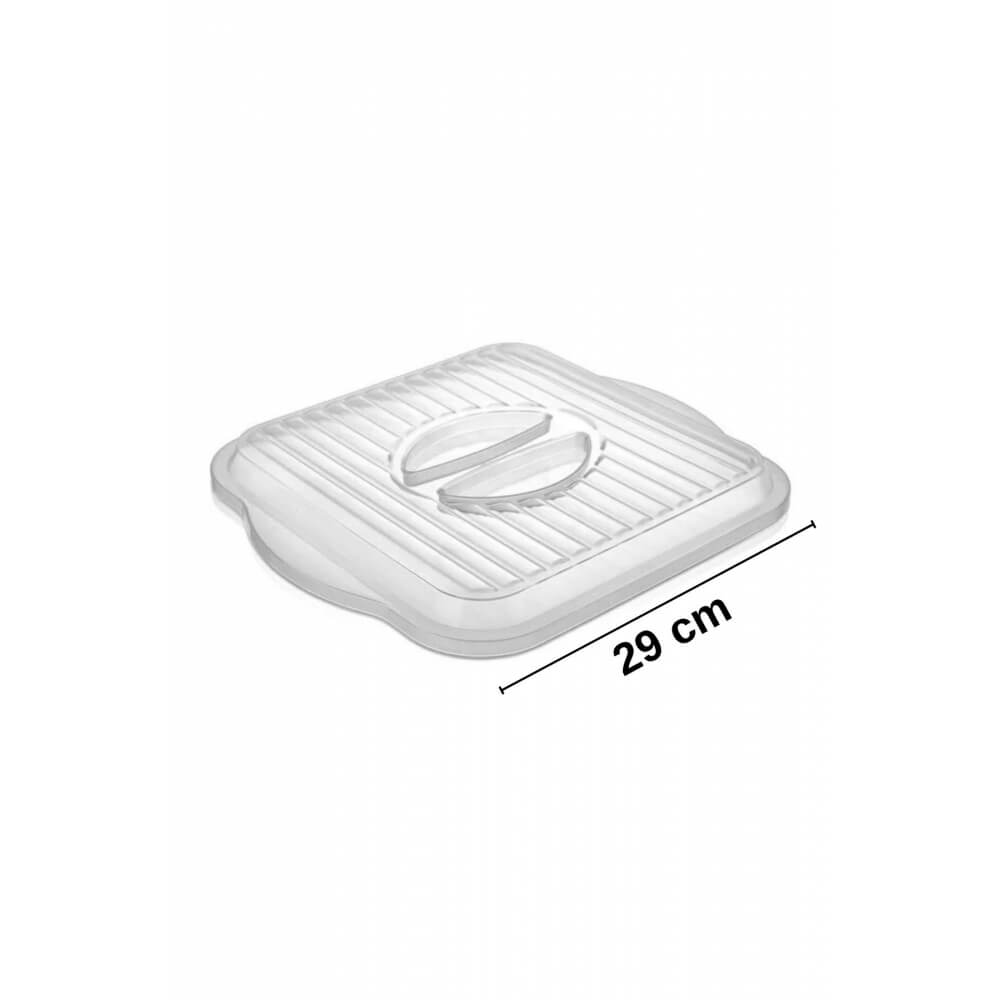 Piev Pratik Kare Borcam Kapağı Şeffaf P5452