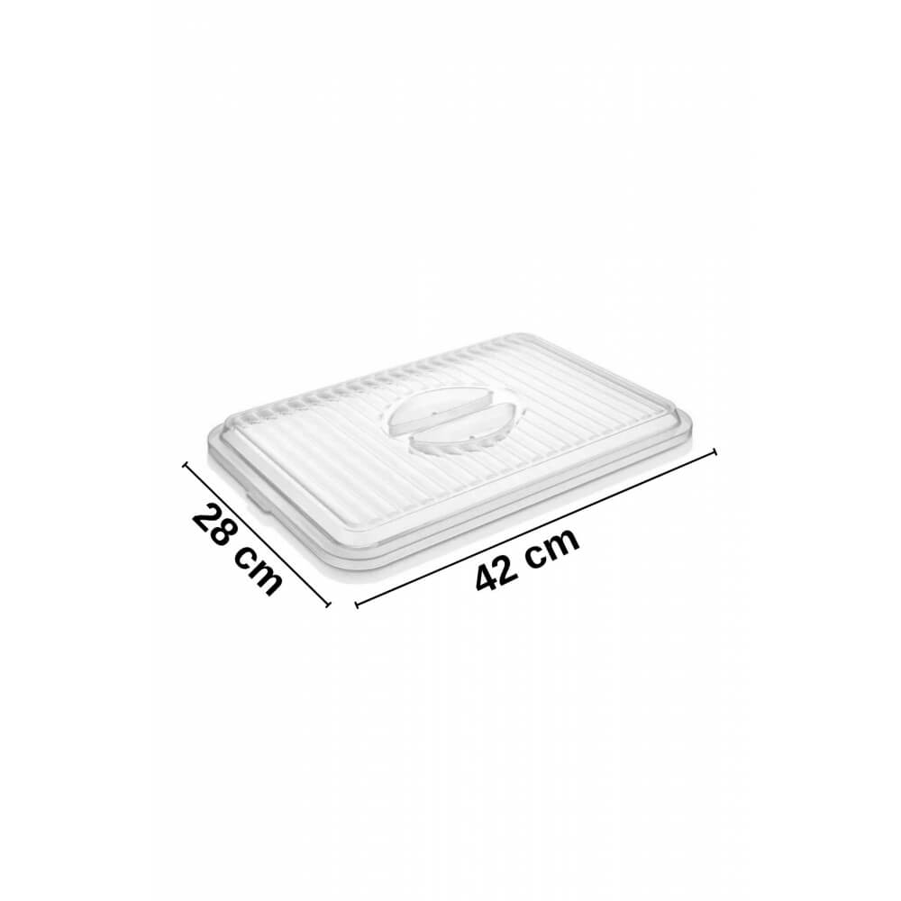 Piev Pratik Dikdörtgen Borcam Kapağı Şeffaf P5453