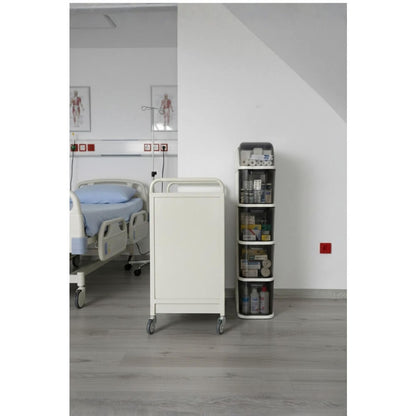 Piev Slim 5 Katlı Çekmeceli Tekerlekli Mutfak Ve Banyo Dolabı P5466