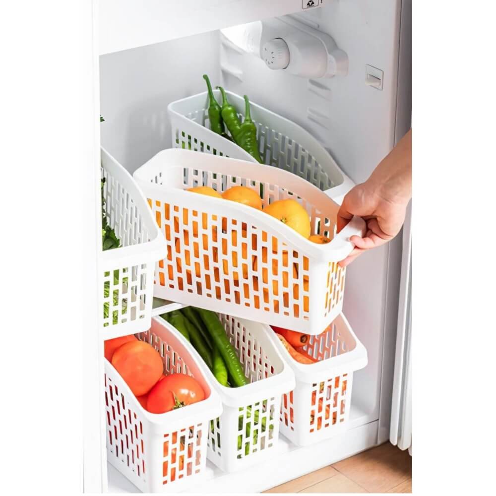Piev Buzdolabı İçi Sebze Meyve Düzenleyici Meyvelik Sebzelik Organizer Sepet 6 Lı P5471