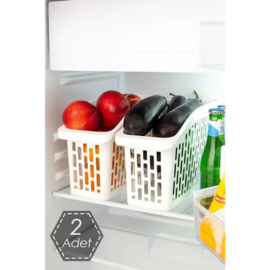 Piev Buzdolabı İçi Sebze Meyve Düzenleyici Meyvelik Sebzelik Organizer Sepet 2 Li P5473